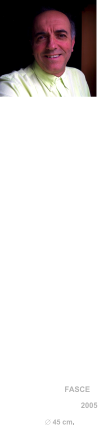 
￼Autore: Giovanni Cimatti


Giovanni Cimatti ha sfidato i quattro elementi, li ha domati e plasmati nelle sue opere. Terra, acqua e fuoco vengono modellati nella creazione di forme che vivono di sinuosa geometria ed equilibrio mobile, sottolineate dalle carezze dell’aria. Si tratta infatti di opere plastiche, un continuo movimento di dinamismi incogniti che rende impossibile al fruitore il non lasciarsi andare all’impulso irrefrenabile dell’esperienza tattile. L’arte di Cimatti è minimalismo prezioso, che non deborda mai nella comoda immediatezza di facili eccessi, ma mette radici nella rigorosa pratica di un mestiere che coniuga sapientemente antico e moderno, Oriente ed Occidente. 


Titolo dell’ opera: FASCEAnno di realizzazione: 2005Dimensioni: ∅ 45 cm.

